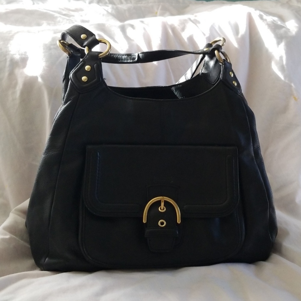 Black Leather Coach Purse